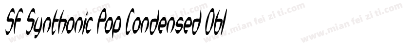 SF Synthonic Pop Condensed Oblique字体转换